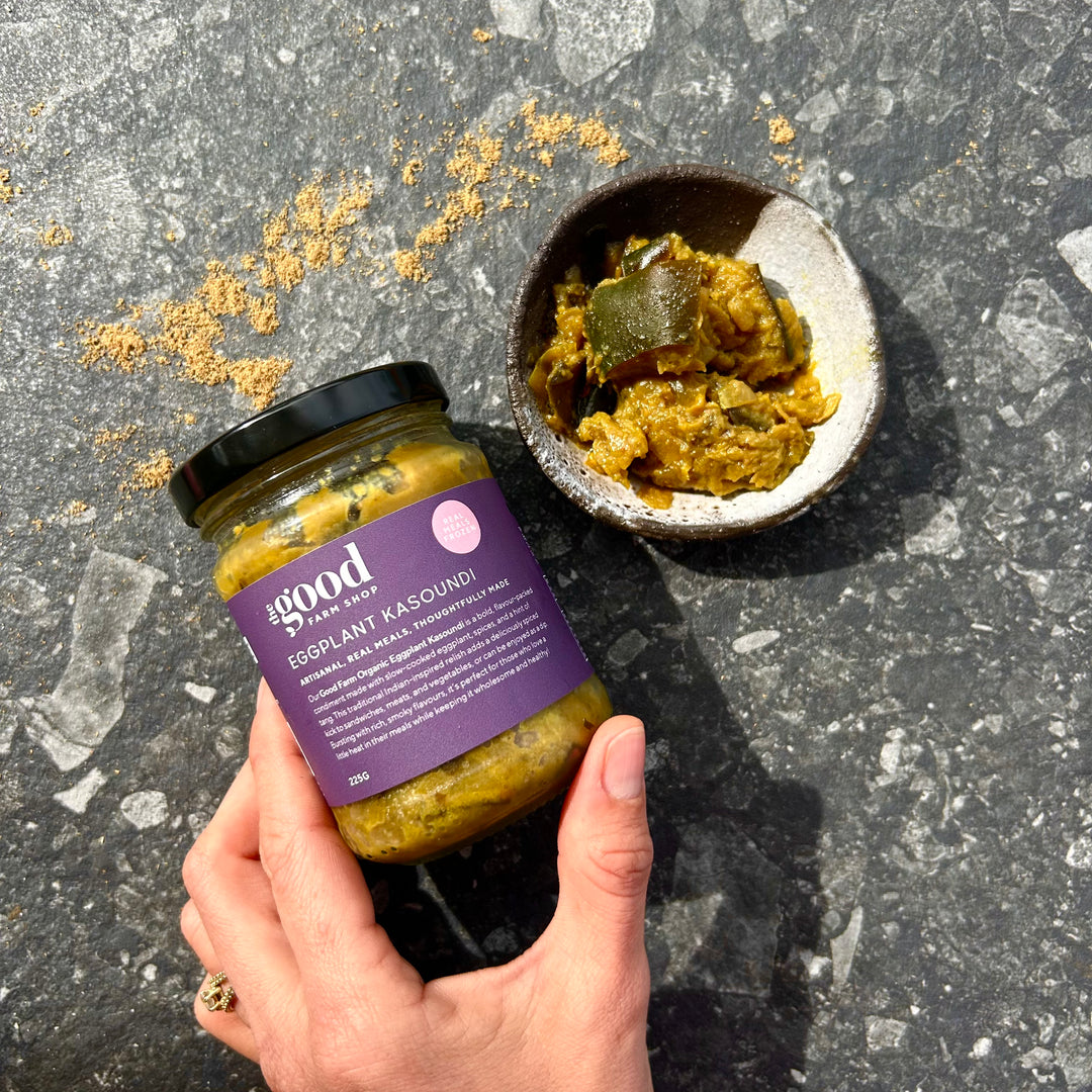 Eggplant Kasoundi | The Good Farm Shop