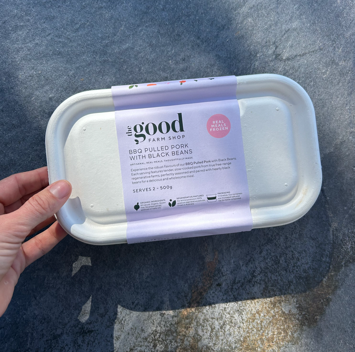 BBQ Pulled Pork with Black Beans (Serves 2) | The Good Farm Shop