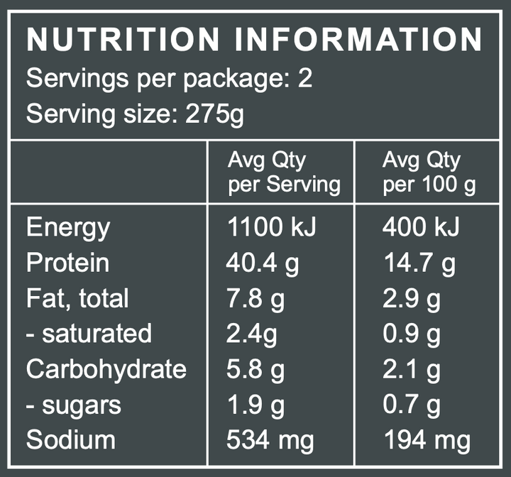 Nutrition Information | The Good Farm Shop