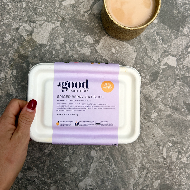 Spiced Berry Oat Slice (serves 3) | The Good Farm Shop