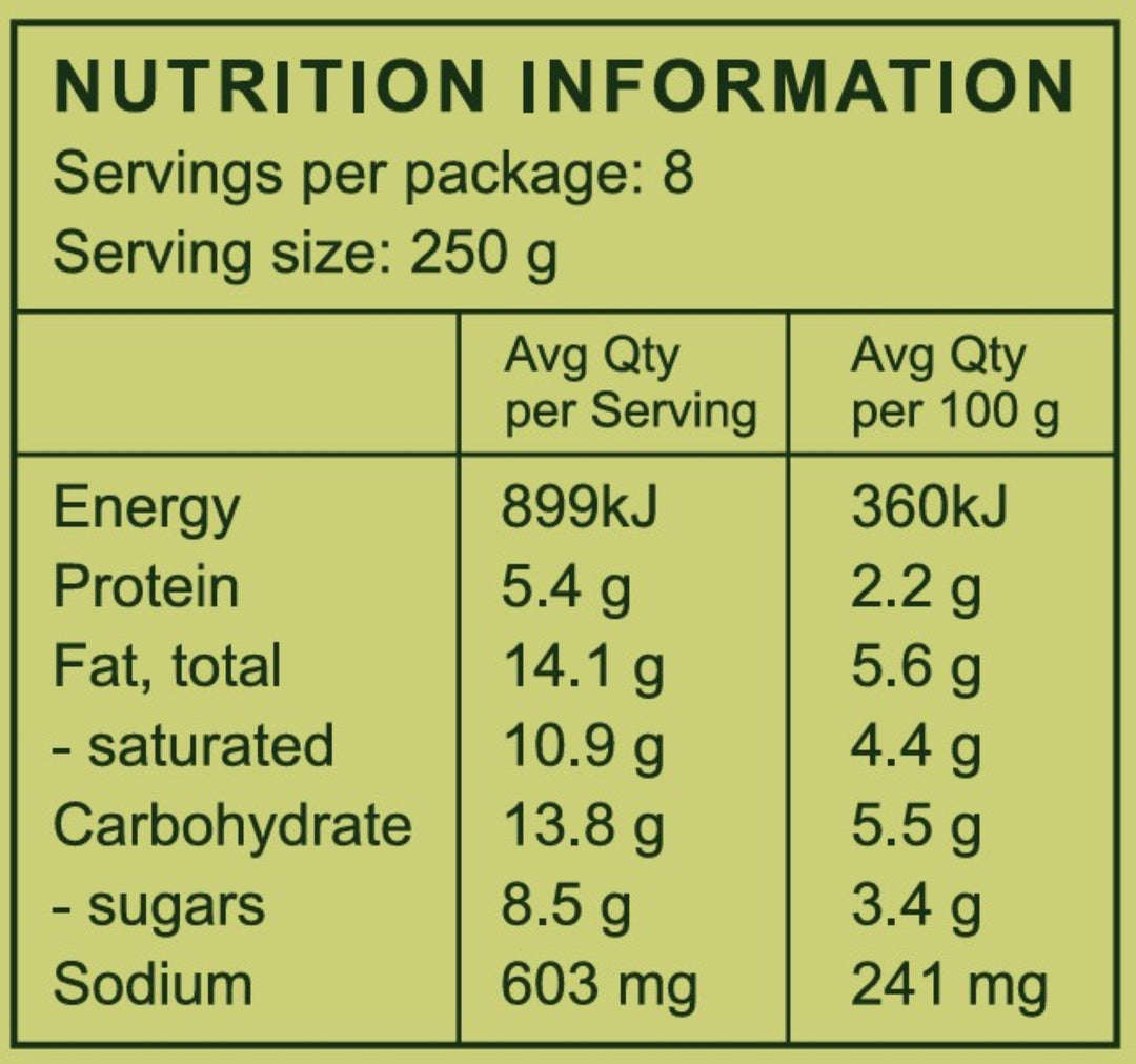 Catering - Til's Veggie Curry (Serves 8)