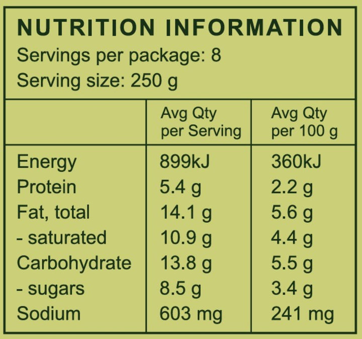Catering - Til's Veggie Curry (Serves 8)